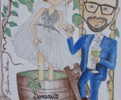 Caricatura personalizzata Sposi Salerno