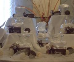 Il tavolo della degustazione dei confetti