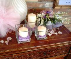 Allestimento di un matrimonio lilla