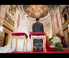 Sposi durante la celebrazione