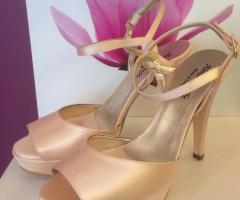 Sandalo sposa rosa cipria tacco 12 - € 89