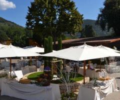 allestimento in giardino