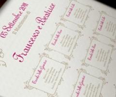 Tableau per il matrimonio