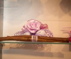 Bomboniere Gatti e Figli - Sacchettino lilla con cannella