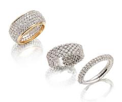 Ro.An. - Anelli pavè  in oro e diamanti