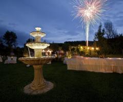 Fuochi d'artificio al matrimonio