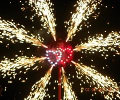 Fuochi pirotecnici per le nozze - Doppio cuore