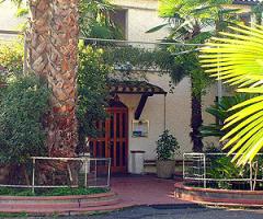 Il giardino esterno del Ristorante Rustichello