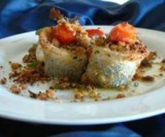 Secondo piatto di pesce per il buffet di matrimonio