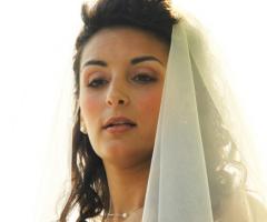 Fotografia della sposa pronta per il matrimonio