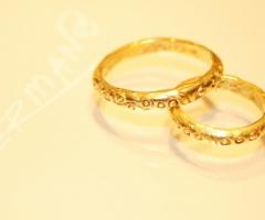 Fedi per gli sposi in oro giallo