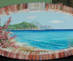 Dipinto Trompe l'Oeil per le nozze