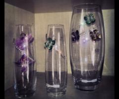 Vasi decorati per le bomboniere di nozze