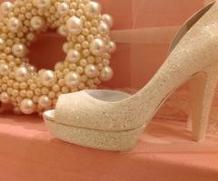 Scarpa sposa glitter