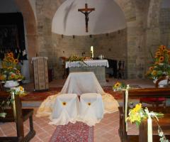 Addobbi di girasoli in Chiesa