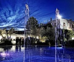 Giochi d'acqua durante il matrimonio