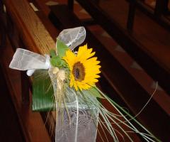 Matrimonio panca girasole - Fioridea di Becucci Claudia