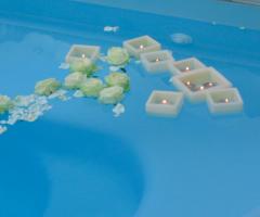 Decorazioni per la piscina della location