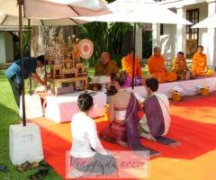 Ricevimento di nozze tipico della Thailandia