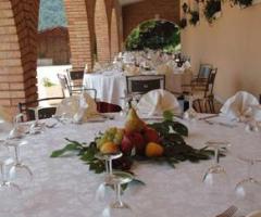 Porticato dell'agriturismo