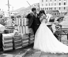Sposi al porto