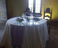 Fiori per il tavolo degli sposi