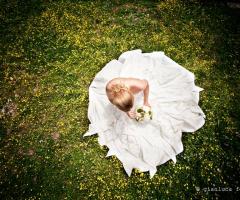 Sposa in giardino