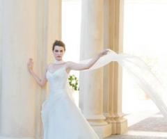 Abito da sposa con foulard leggero - Modello Panarea