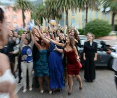 Foto del lancio del bouquet