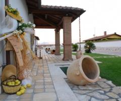 Dettaglio dell'allestimento del ricevimento di nozze