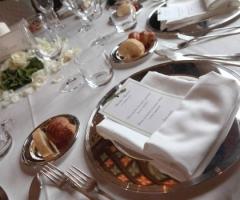 Mise en place per il ricevimento di matrimonio