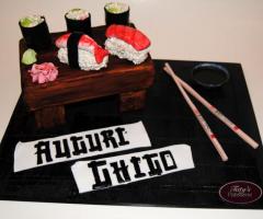 Sushi cake per matrimoni a tema