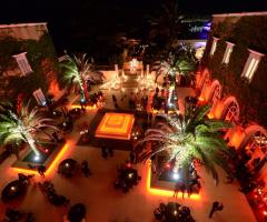 Villa Carafa - Illuminazione rossa per le nozze