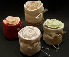 Profumatori con rosa in gesso - Il Girasole di Sandrini S.