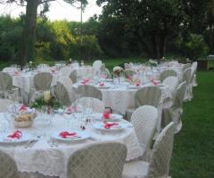 Ricevimento di nozze in giardino