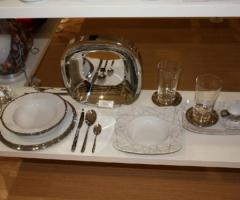 Piatti Rosenthal 'silder dust' e accessori acciaio Sambonet