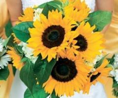Bouquet di girasoli per la sposa