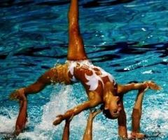 Spettacolo di nuoto sincronizzato per il matrimonio