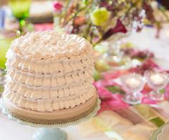 Ruffle cake rosa