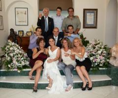 Foto di gruppo sposi e wedding planners - Sposa Mediterranea by A&C