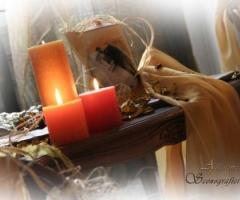 Particolare dell’Allestimento rustico per le nozze