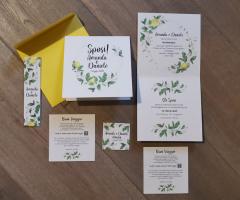 Studio Armonie Creative - invito tema fiori di limoni