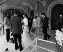 Sposi durante il ricevimento di matrimonio