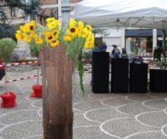 Girasoli per il ricevimento di matrimonio