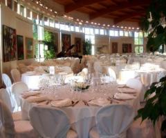 Sala del museo allestita per il ricevimento di nozze