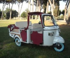 Ape come macchina per il matrimonio