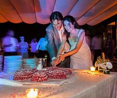 Taglio della torta in giardino - Albergo Ristorante Belvedere