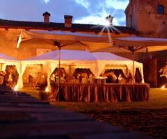 il cortile al tramonto