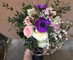 Lilla Floral Design - Mazzo midollino e perle