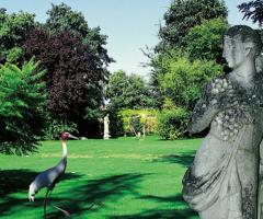 Il parco secolare, le statue gli animali in semilibertà di Parco Gambrinus